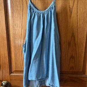 Harper heritage chambray Blue Women's Sleeveless Halter Top